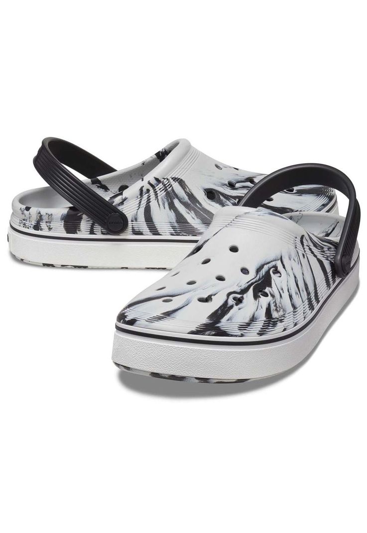 Zueco Hombre Off Court Marbled Negro-3