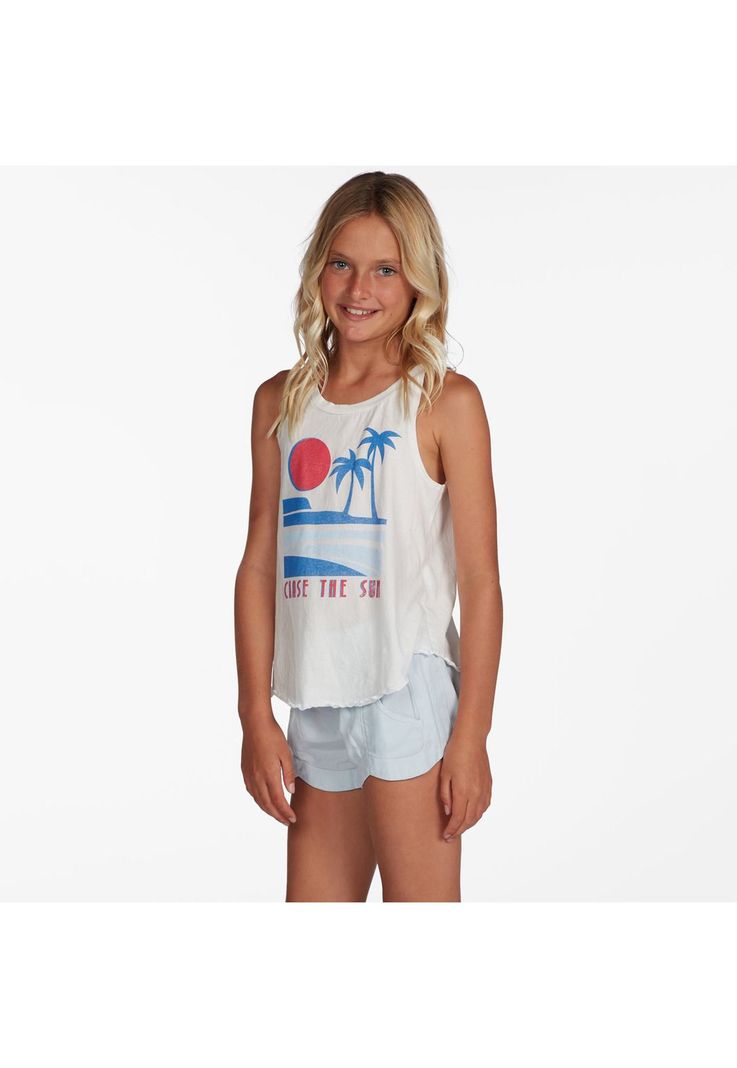 Polera S/M Niña Chase The Sun G Tees Blanco-1