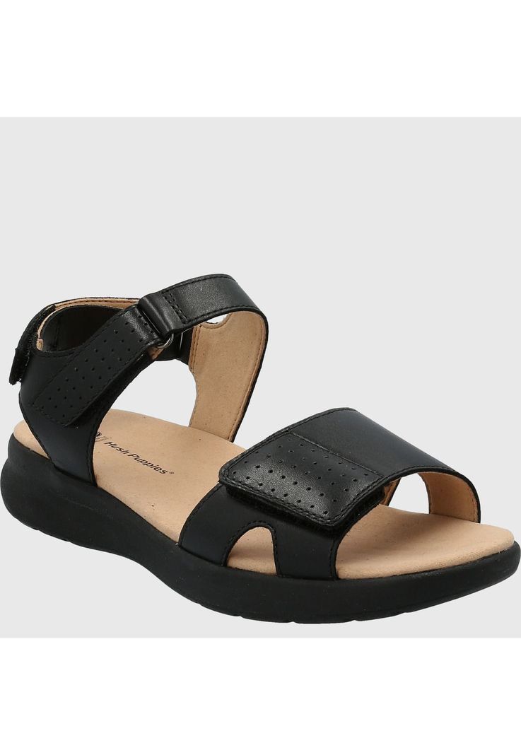 Sandalia Cuero Mujer Spinal Qtr Stp Negro-0