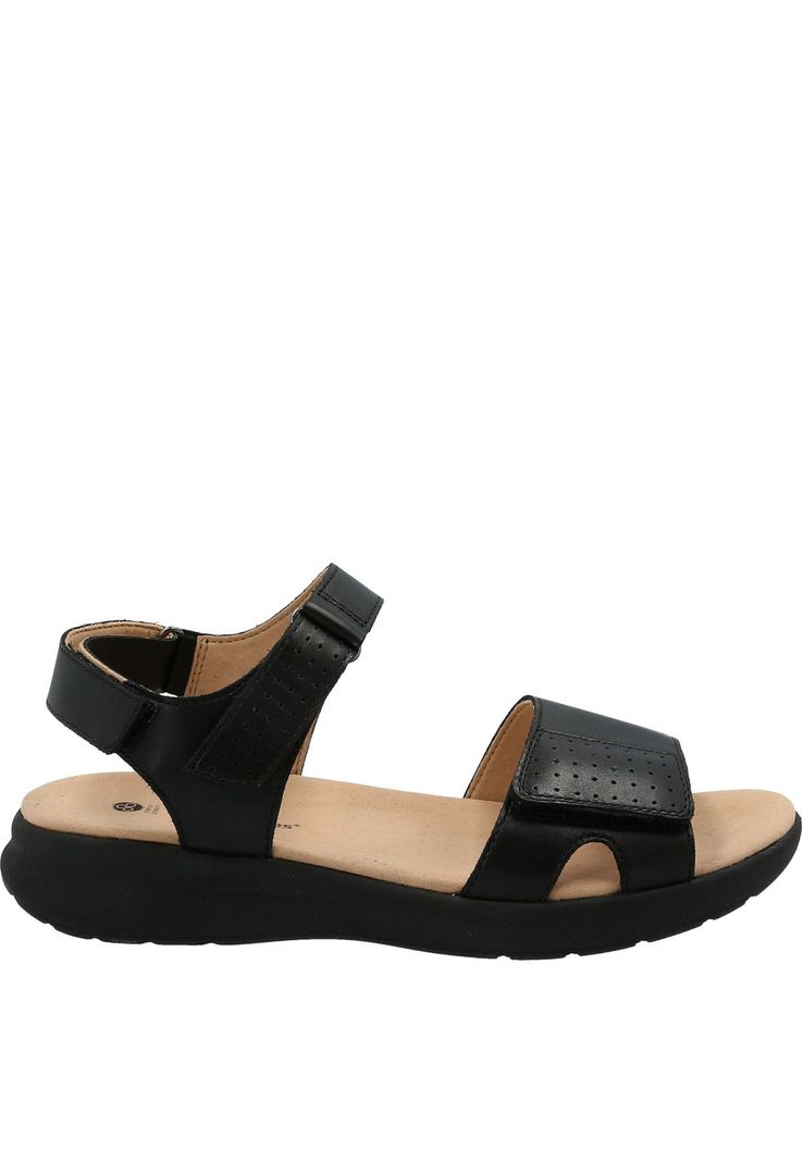 Sandalia Cuero Mujer Spinal Qtr Stp Negro-1