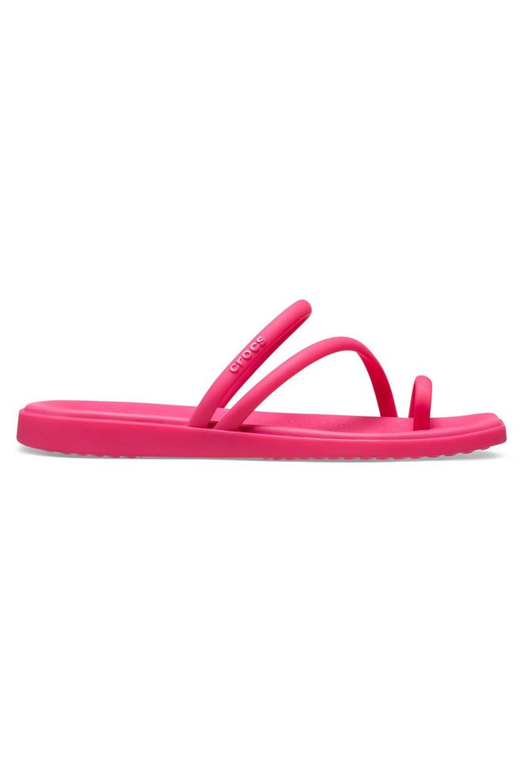 Sandalia Crocs Mujer Miami Toe Loop Sdl Rosado-0