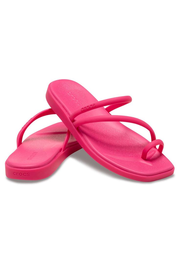 Sandalia Crocs Mujer Miami Toe Loop Sdl Rosado-3