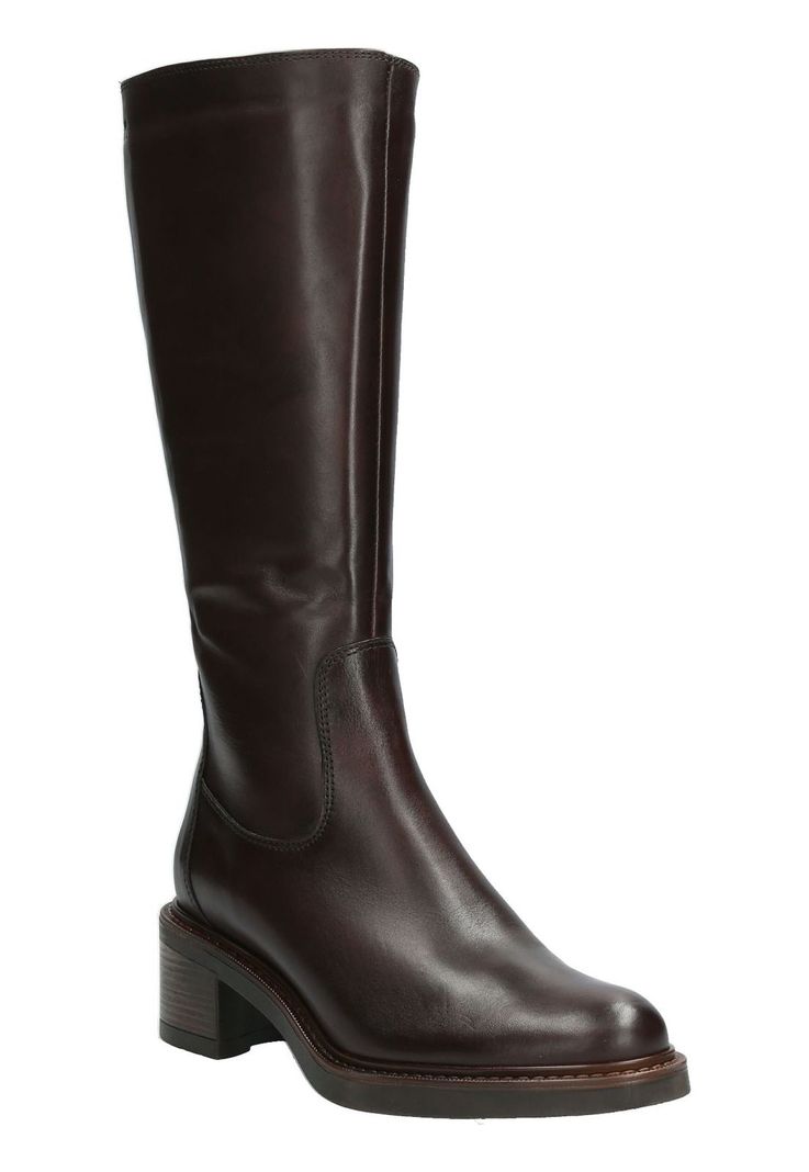 Bota Cuero Mujer Eloise Café-1