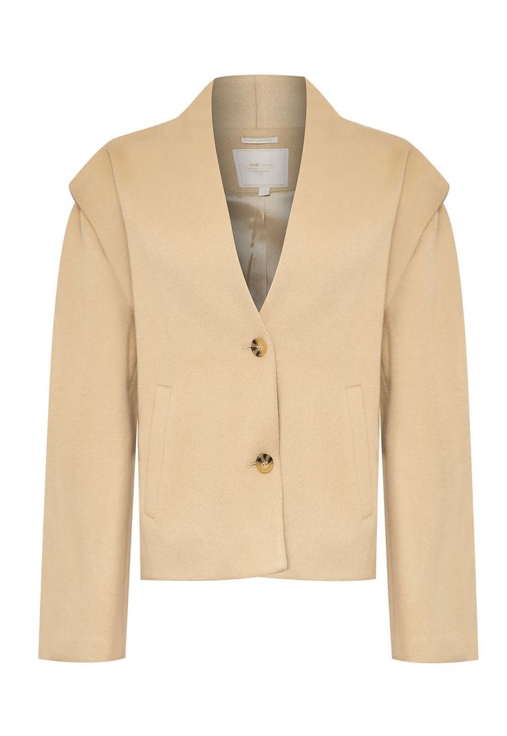 Chaqueta Lana Mujer Savana Café-0