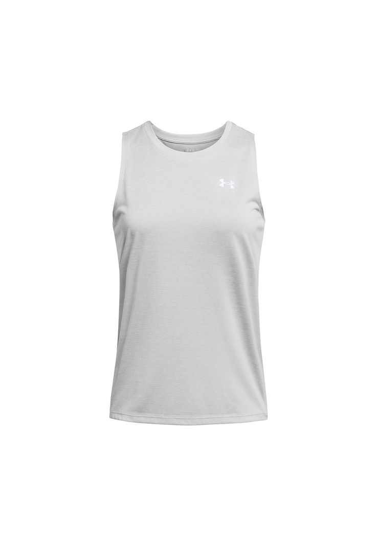 Polera sin mangas UA Tech Twist mujer Gris-0