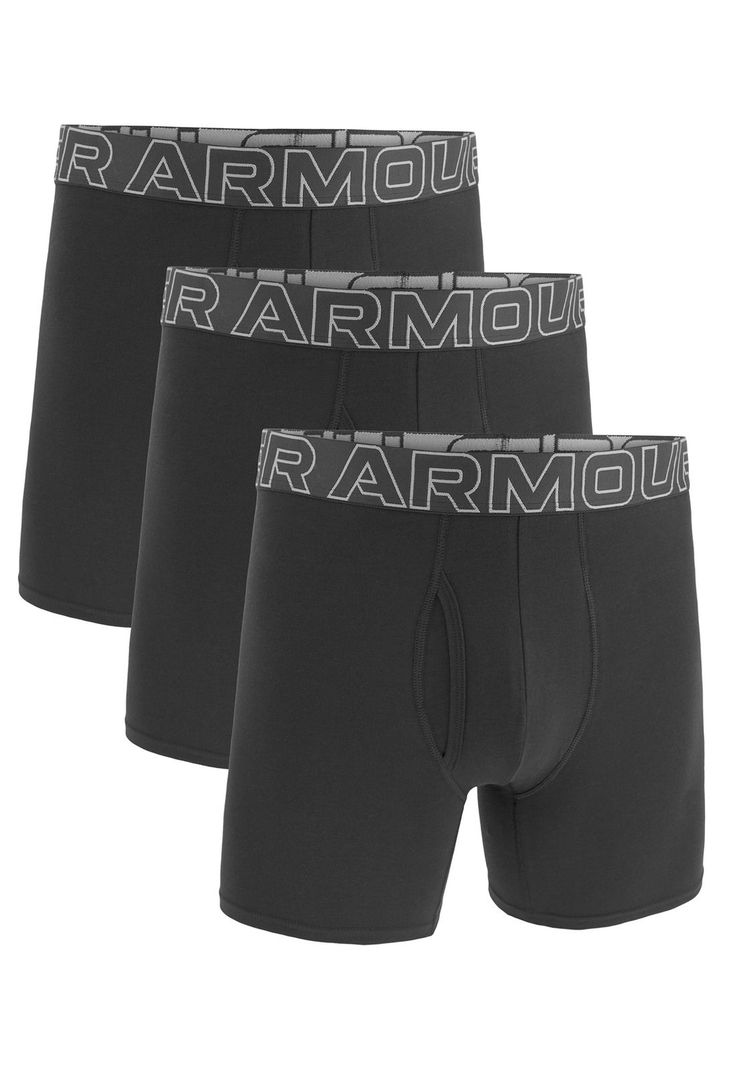Pack 3 Boxers de algodón UA hombre Negro-0