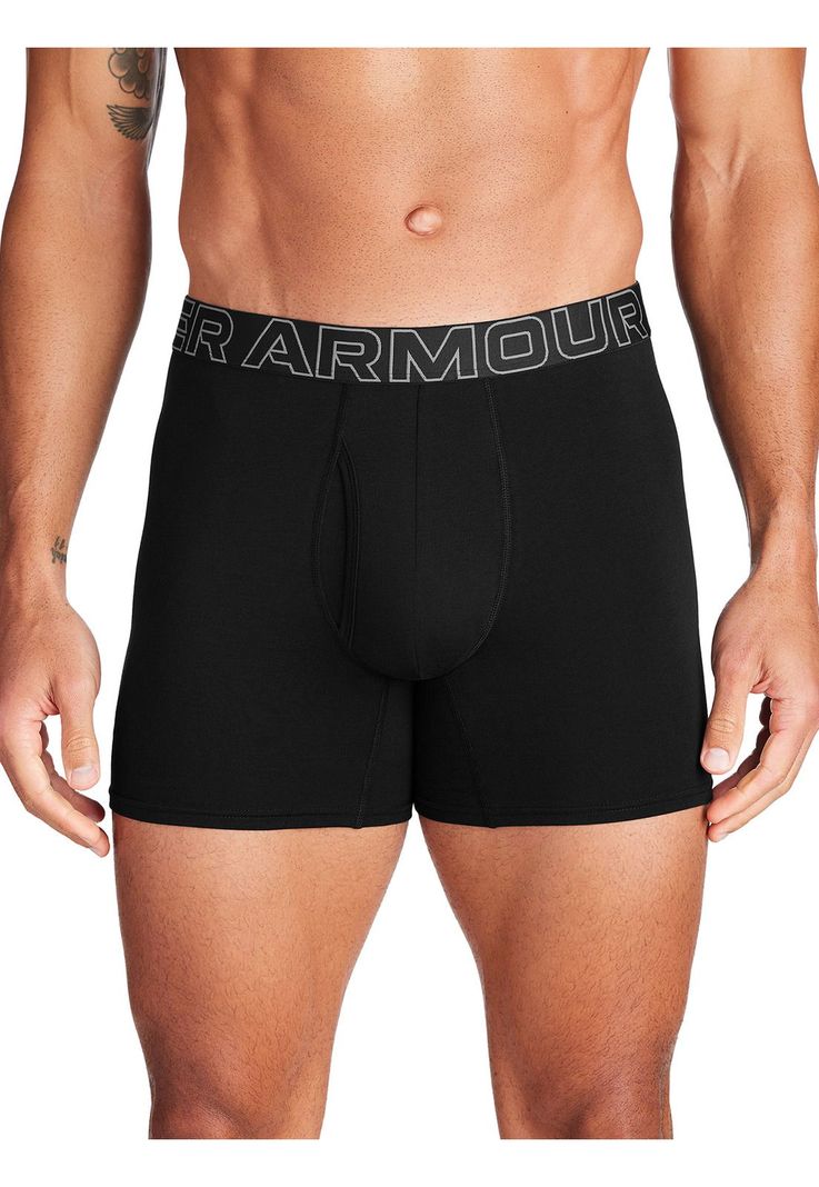Pack 3 Boxers de algodón UA hombre Negro-1