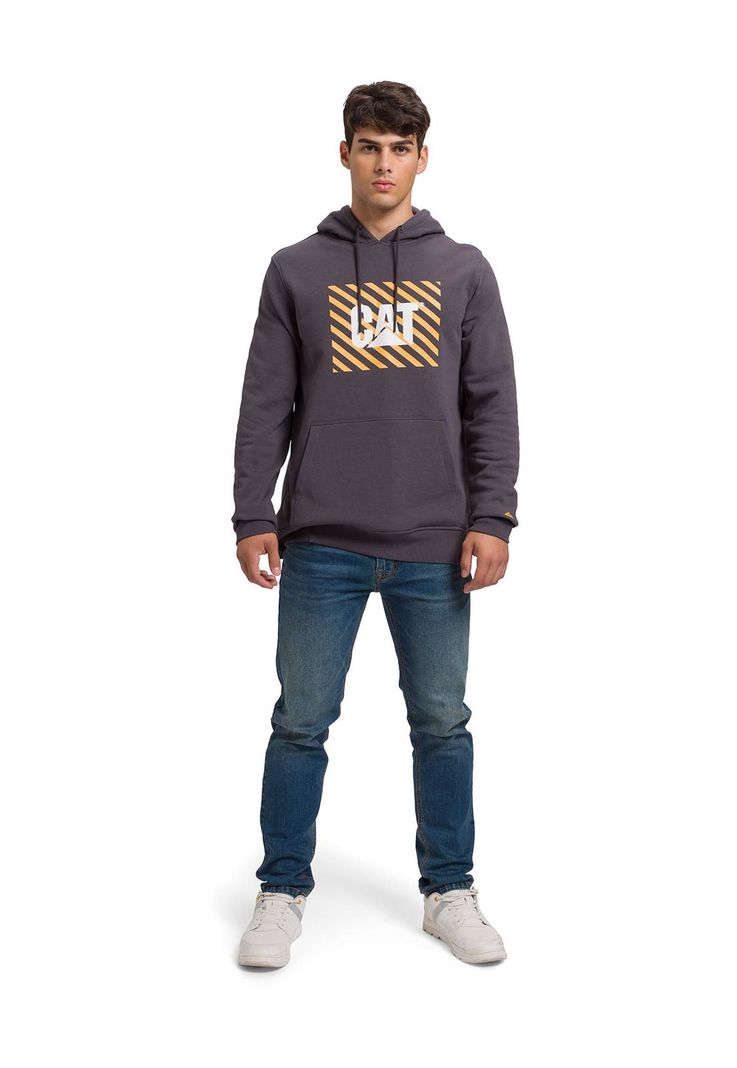 Polerón Graphic Pullover Hombre Gris Oscuro-0