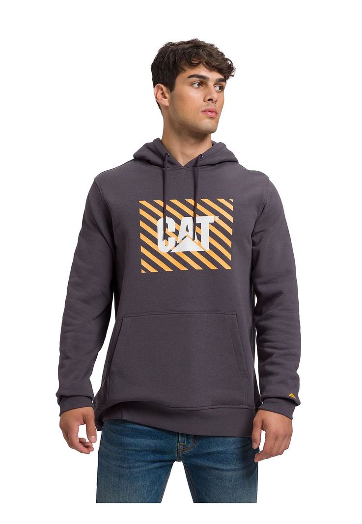 Polerón Graphic Pullover Hombre Gris Oscuro-1