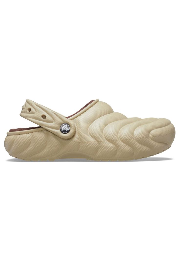 Zueco Crocs Hombre Lined Overpuff Clog Beige-0