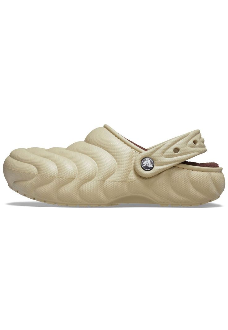 Zueco Crocs Hombre Lined Overpuff Clog Beige-1
