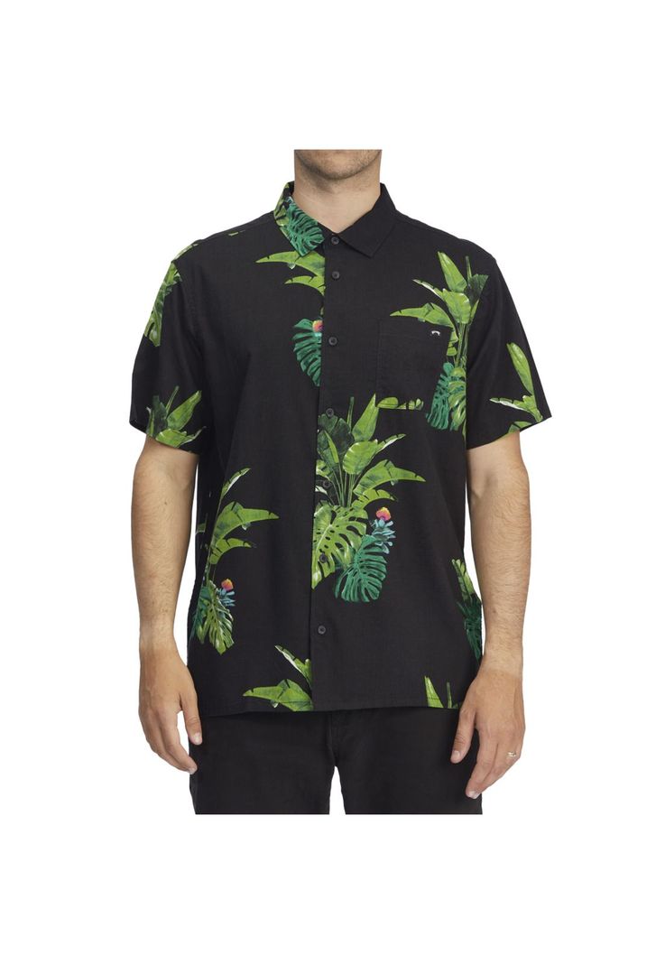 Camisa M/C Hombre Kamea Jungle Negro-0