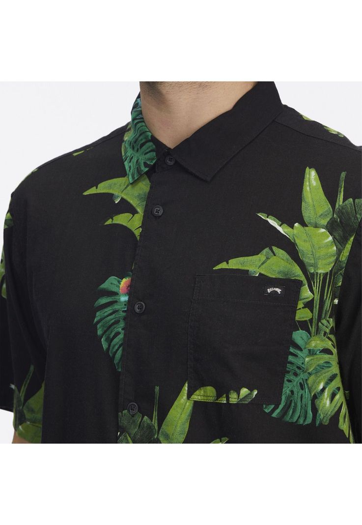 Camisa M/C Hombre Kamea Jungle Negro-3