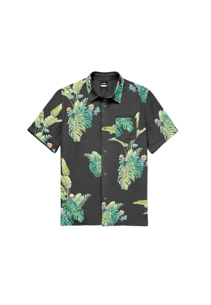 Camisa M/C Hombre Kamea Jungle Negro-4
