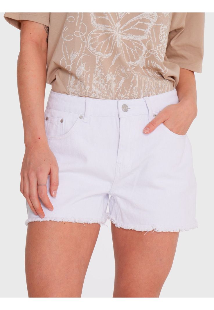 Short Mujer Summer Vibes Blanco-4