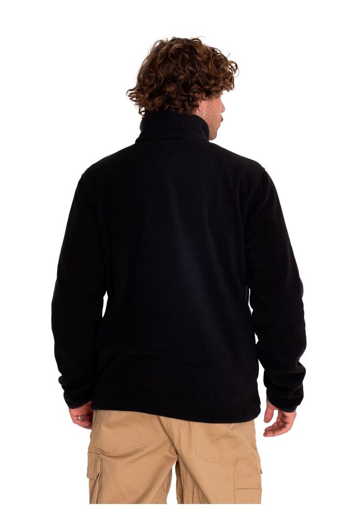 Polar Hombre Polar Fleece Half Snap Negro-3