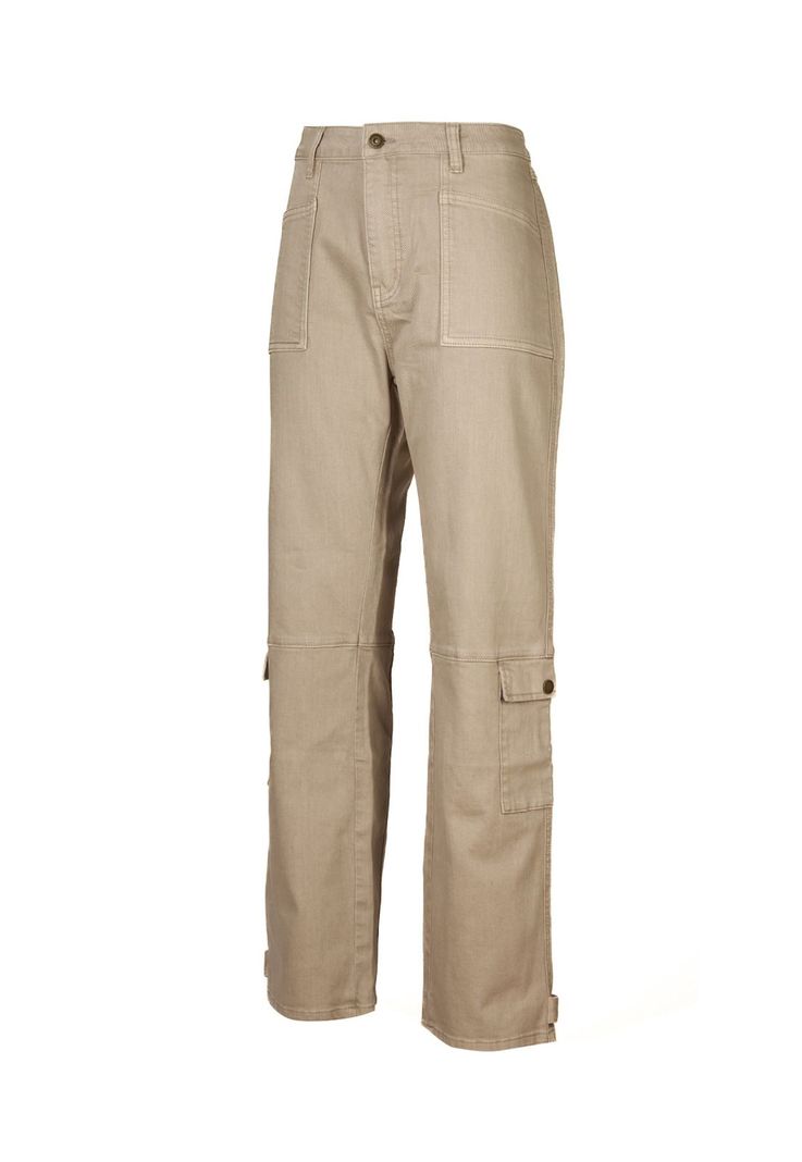 Pantalón Algodón Orgánico Mujer Noa Beige-0