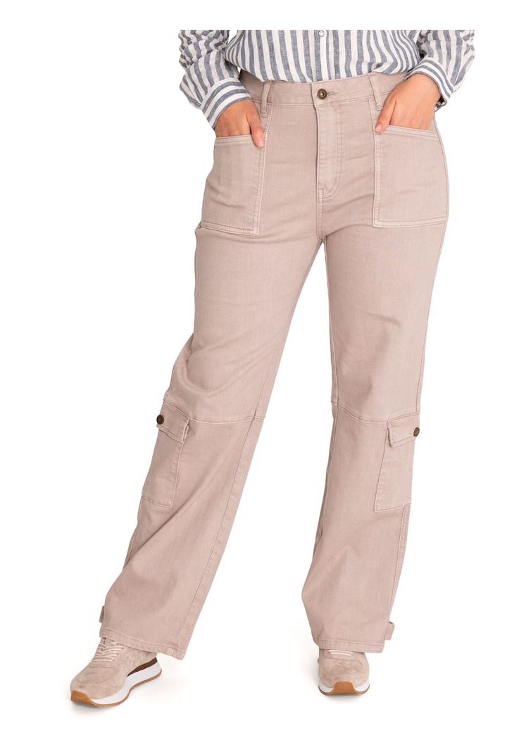 Pantalón Algodón Orgánico Mujer Noa Beige-4