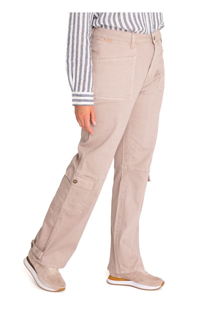 Pantalón Algodón Orgánico Mujer Noa Beige-5
