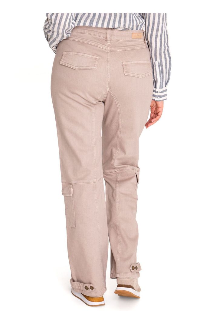 Pantalón Algodón Orgánico Mujer Noa Beige-6