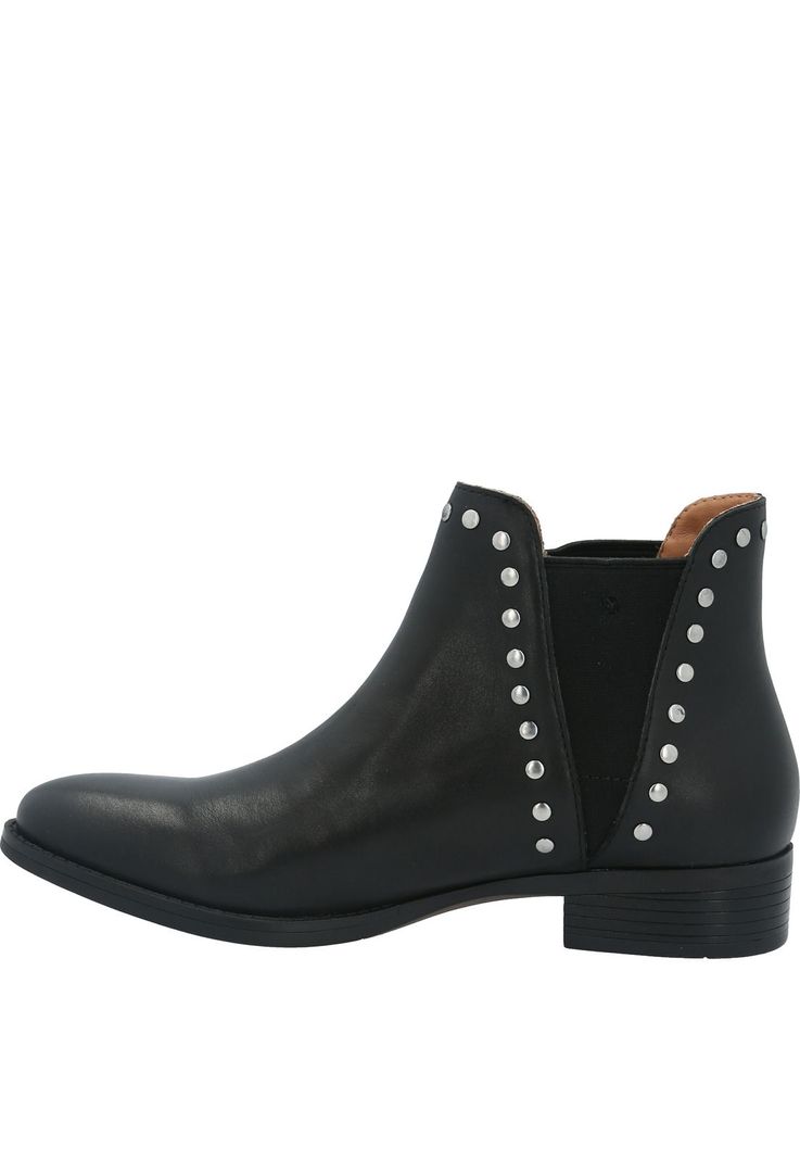 Botin Cuero Mujer Alva Negro-4