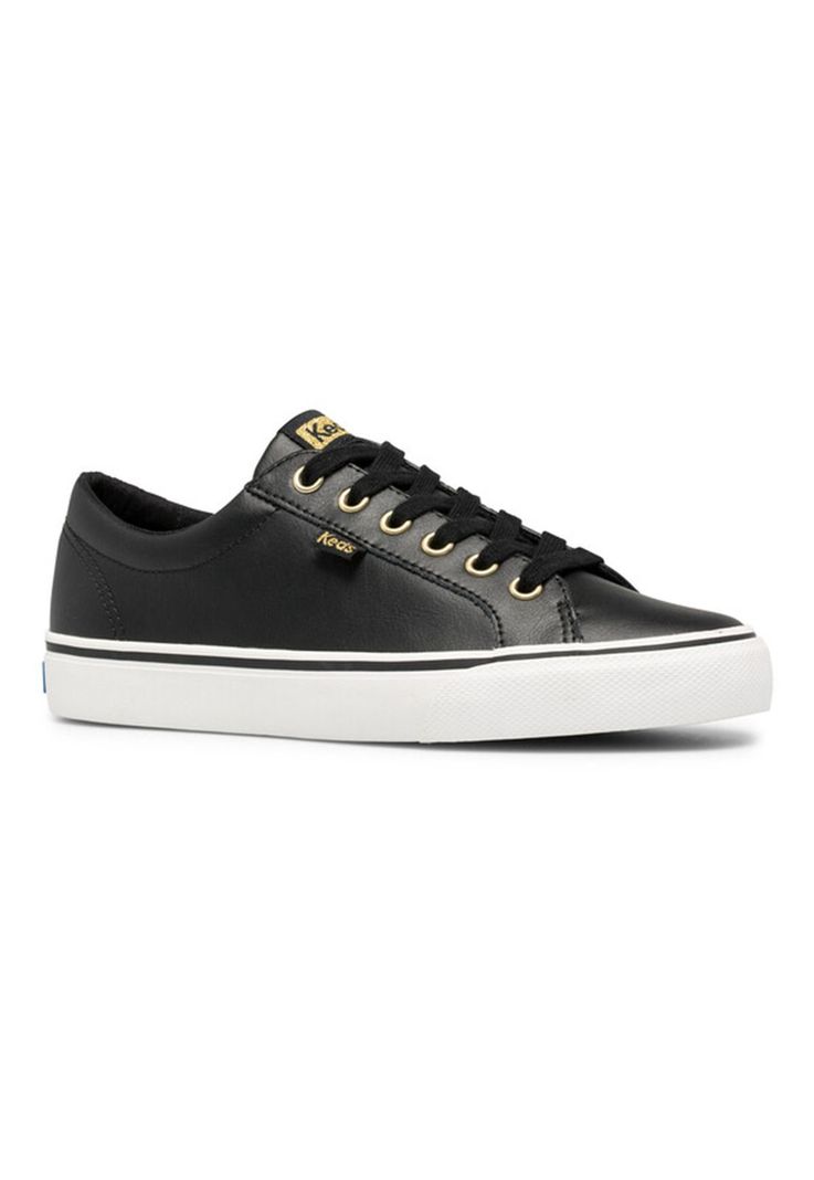 Zapatilla Cuero Negra Mujer Jump Kick -1