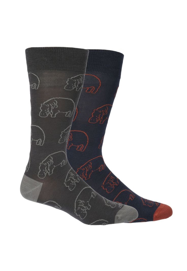 Pack Calcetín Bambú Hombre Hippo Multicolor