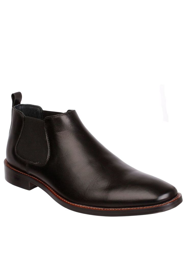 Botin Cuero Hombre Twist Negro-0