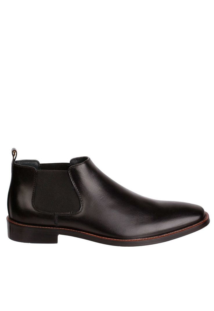 Botin Cuero Hombre Twist Negro-1