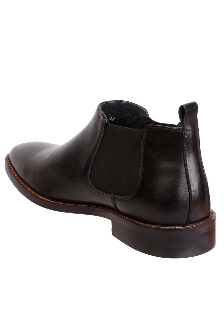 Botin Cuero Hombre Twist Negro-5