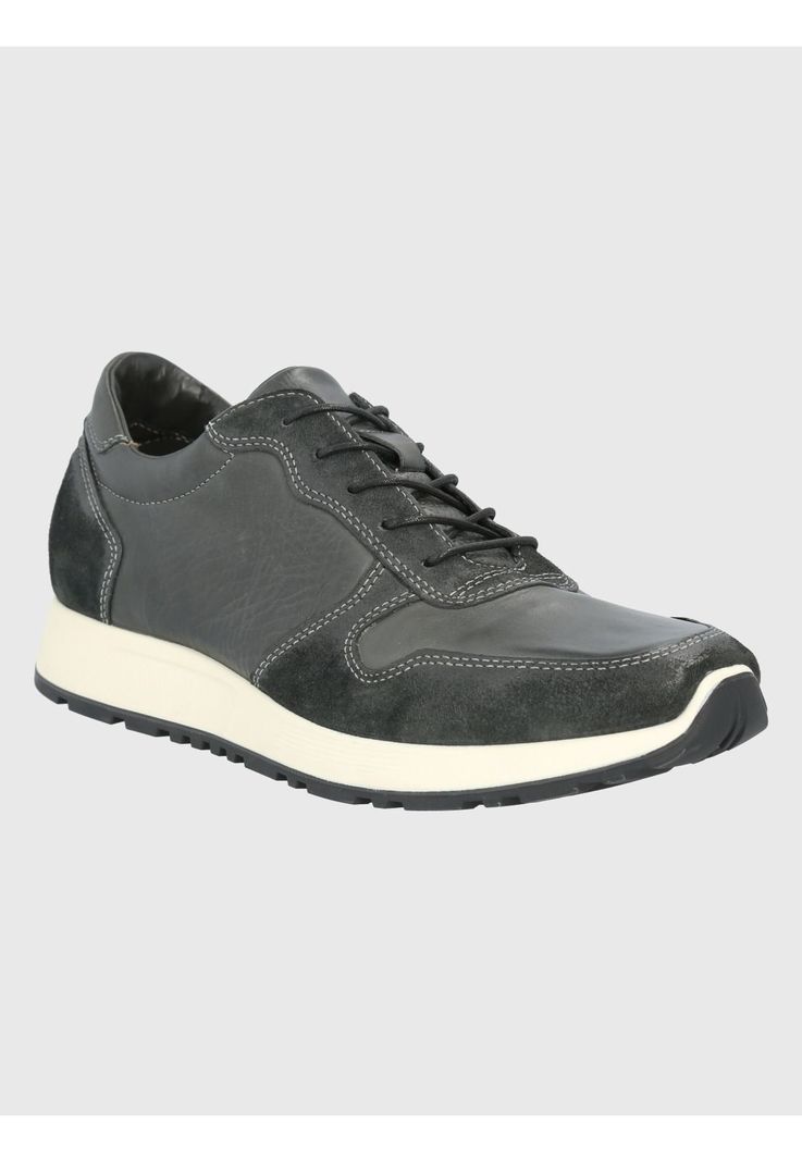 Zapatilla Cuero Negro Hombre Paramus -0