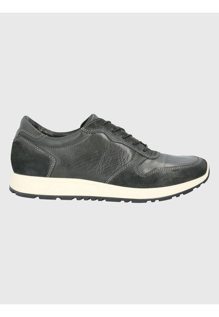 Zapatilla Cuero Negro Hombre Paramus -1