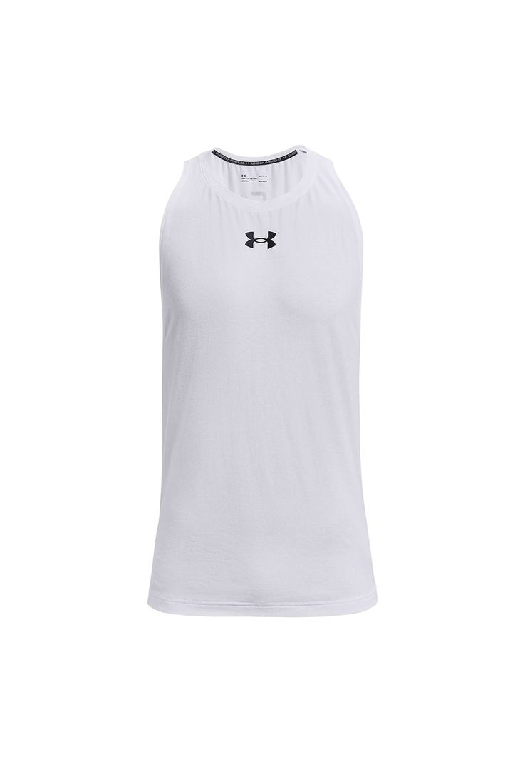 Polera sin mangas Zone para hombre Blanco-0