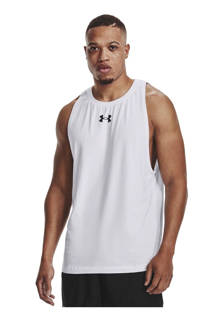 Polera sin mangas Zone para hombre Blanco-3
