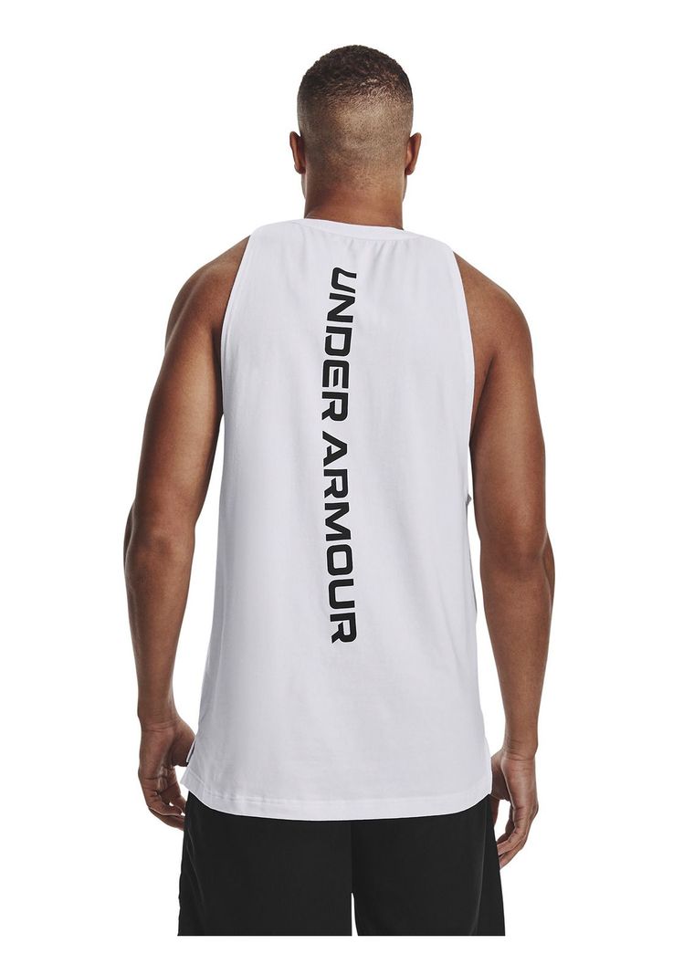 Polera sin mangas Zone para hombre Blanco-4
