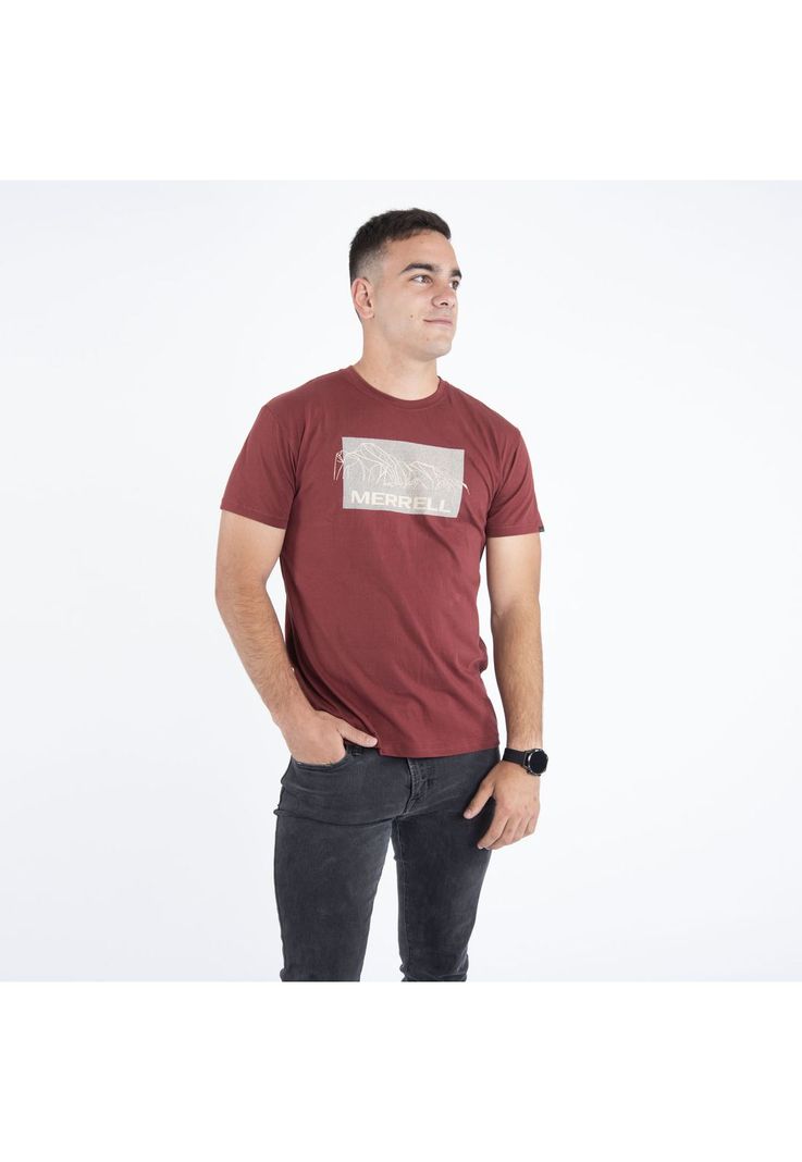 Polera Hombre Box Tee Naranjo