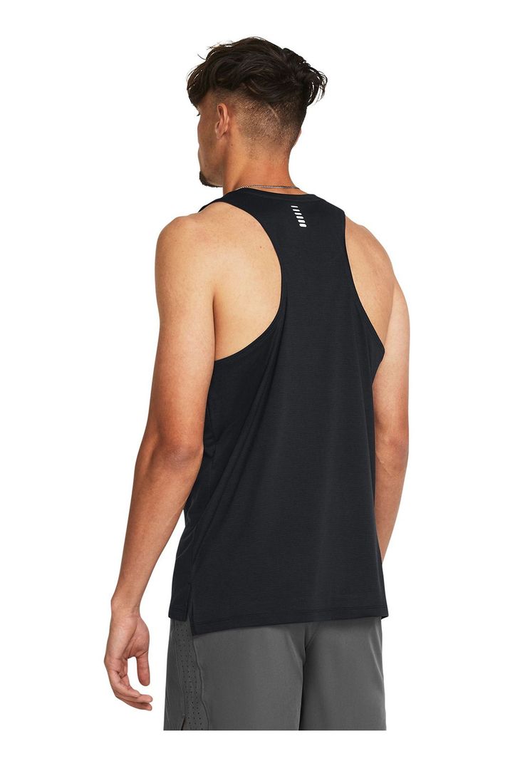 Polera sin mangas Launch para hombre Negro-4