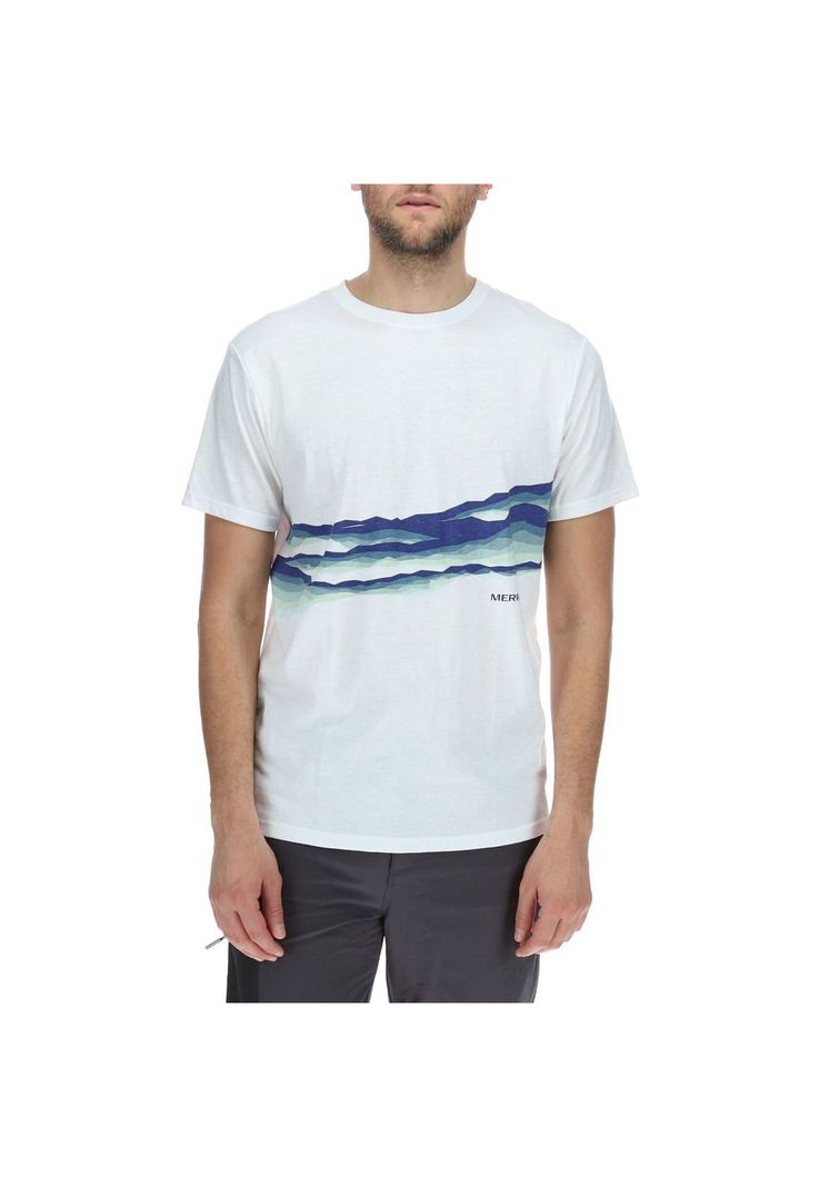 Polera Hombre M/C Print Blanco