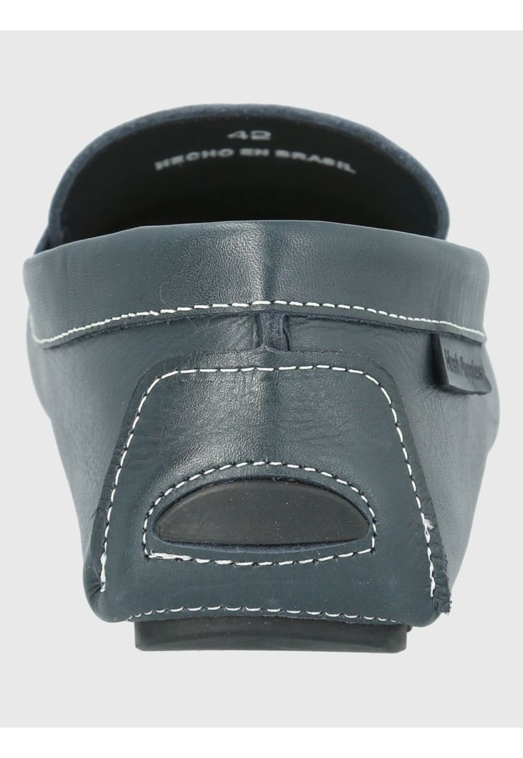 Mocasín Cuero Azul Oscuro Hombre Lotus -5