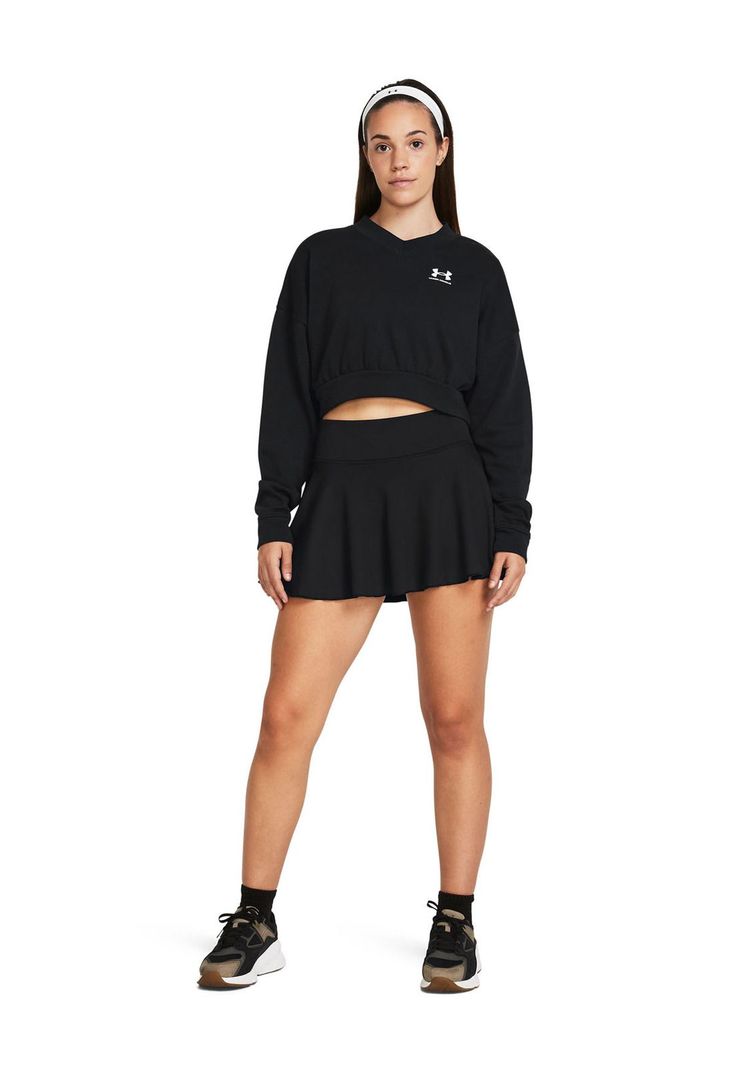 Falda Short UA Motion para mujer Negro-5
