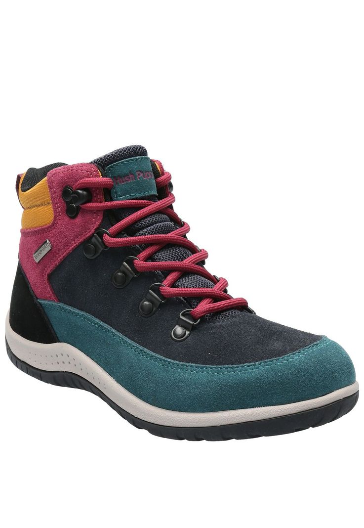 Botín Cuero Mujer Emur Azul Waterproof-0