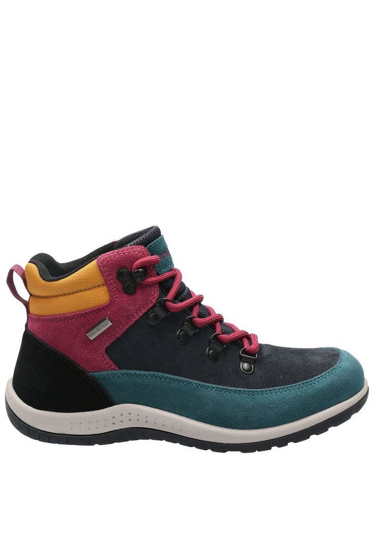 Botín Cuero Mujer Emur Azul Waterproof-1