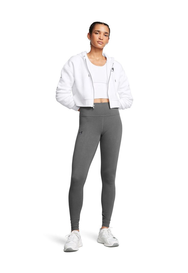 Calzas UA Rival gris para mujer-5