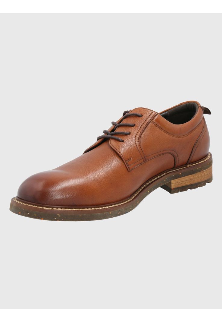 Zapato Cuero Café Hombre Hinton -3