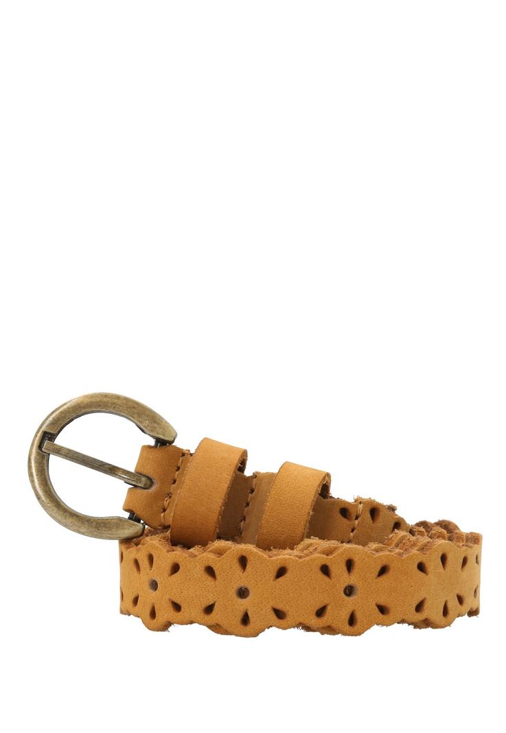 Cinturon Cuero Camel Rf Grazie Mujer-0