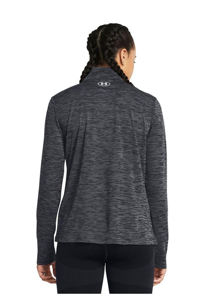 Polerón half zip UA Tech para mujer Negro-4