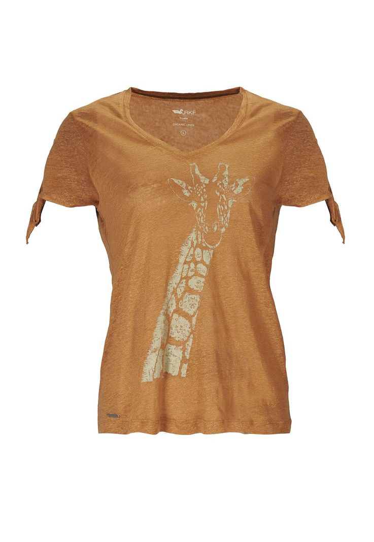 Polera Lino Orgánico Mujer Organic Café-0