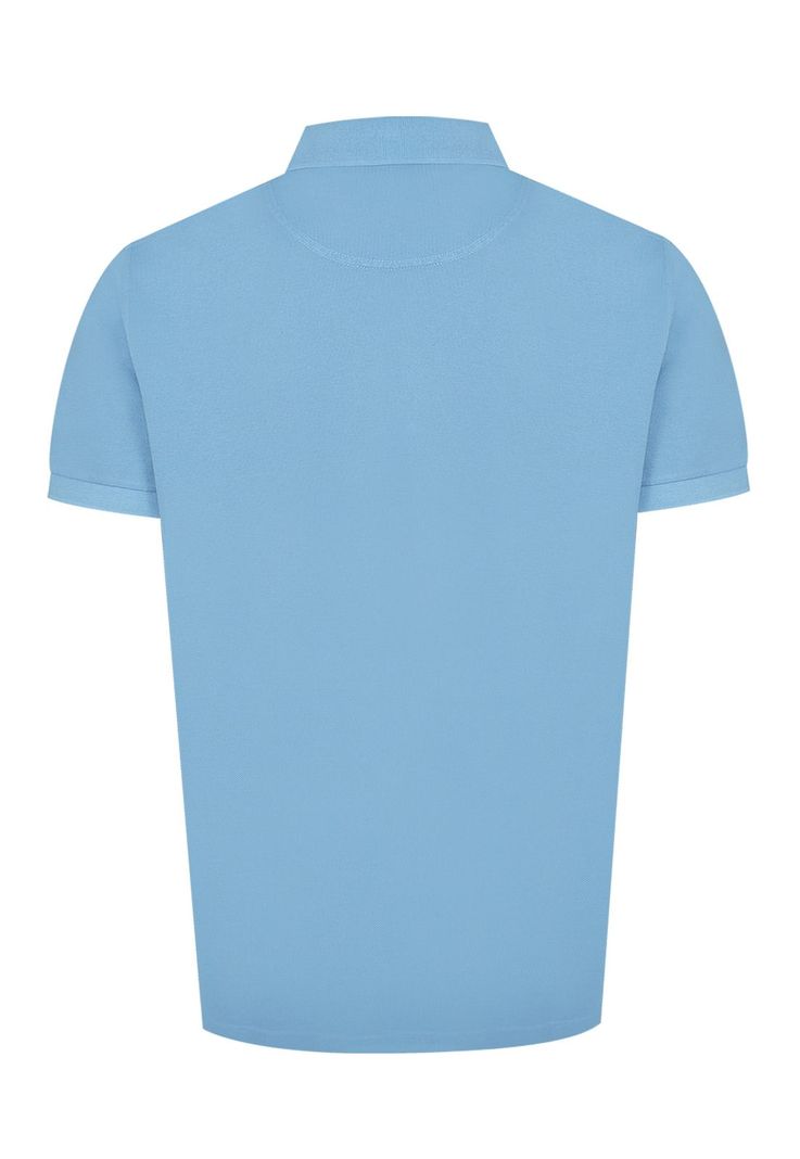 Polera Algodón Org Celeste Piquepro Hombre -1
