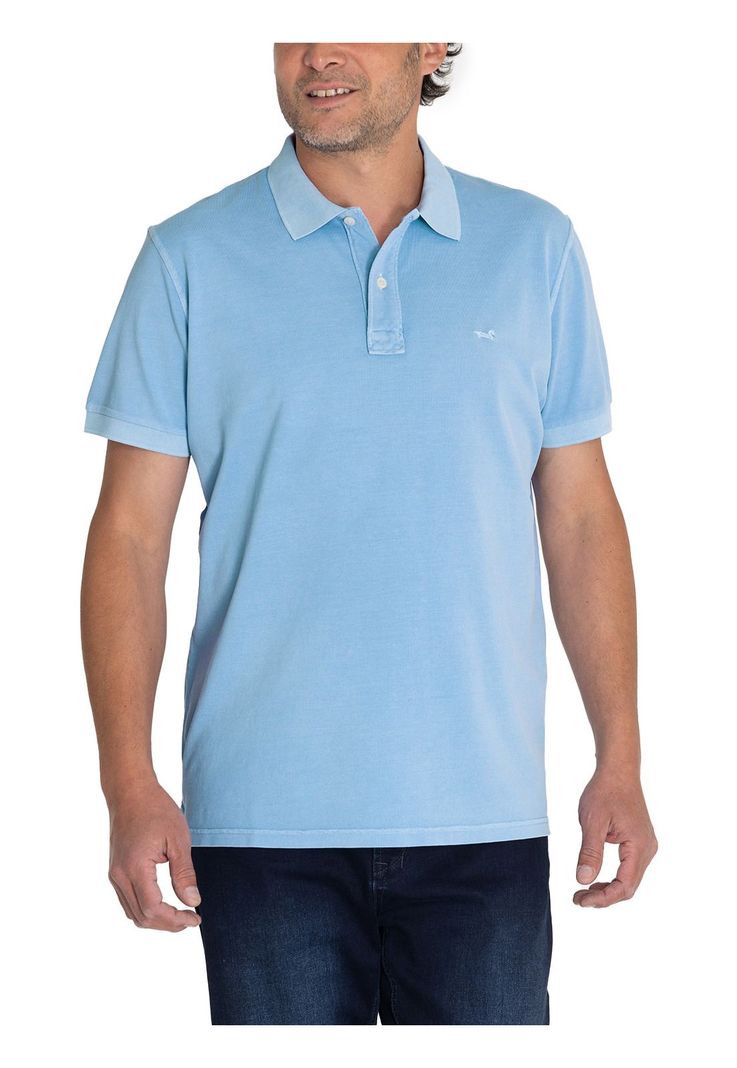 Polera Algodón Org Celeste Piquepro Hombre -4