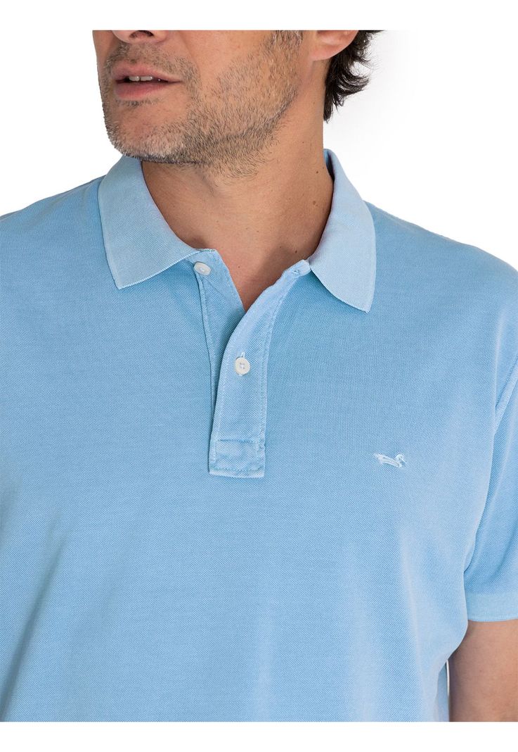 Polera Algodón Org Celeste Piquepro Hombre -5